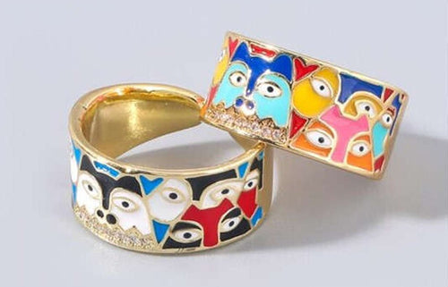 Adorable Cartoon Prints Unique Design Party Fashion Ring - Sweetheart Jewel