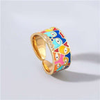 Adorable Cartoon Prints Unique Design Party Fashion Ring - Sweetheart Jewel