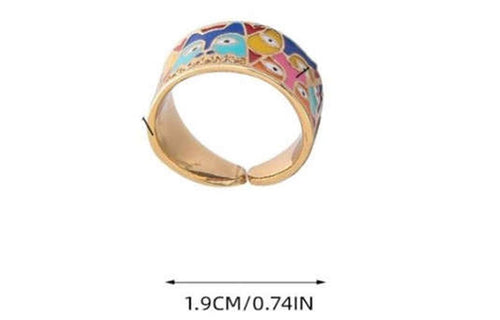 Adorable Cartoon Prints Unique Design Party Fashion Ring - Sweetheart Jewel