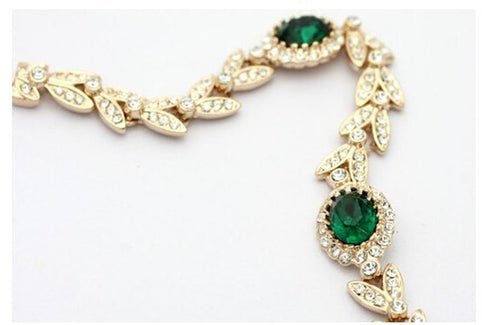 Austrian Crystal Garland Rose Gold Plated Bracelet - Sweetheart Jewel