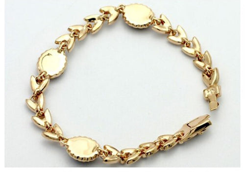 Austrian Crystal Garland Rose Gold Plated Bracelet - Sweetheart Jewel