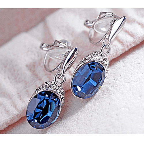 Austrian Crystal Water - drop Earrings - Sweetheart Jewel