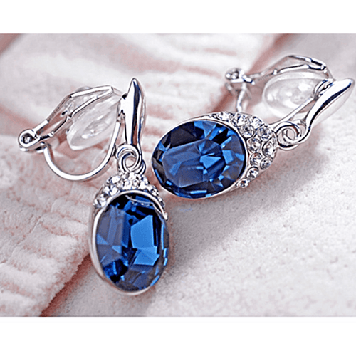 Austrian Crystal Water - drop Earrings - Sweetheart Jewel