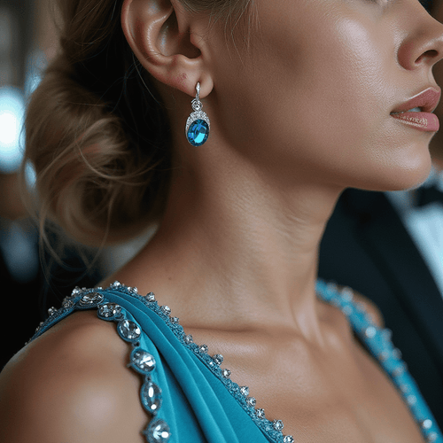 Austrian Crystal Water - drop Earrings - Sweetheart Jewel