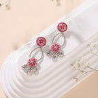Blooming Mosaic Chandelier Earrings - Sweetheart Jewel