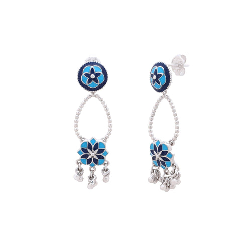Blooming Mosaic Chandelier Earrings - Sweetheart Jewel