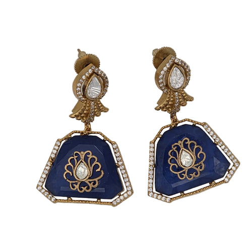Celebrity Inspired Moissanite Queen Earring - Sweetheart Jewel