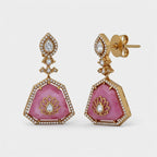 Celebrity Inspired Moissanite Queen Earring - Sweetheart Jewel