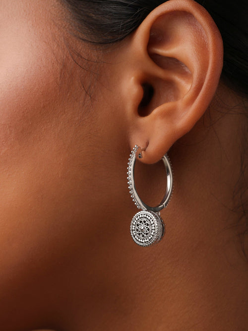 Celestial Gravity Hoop Earrings - Sweetheart Jewel
