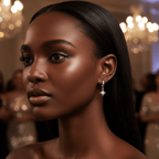 Celestial Star Moissanite Drop Hoop Earrings - Sweetheart Jewel