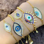 Creative Evil Eyes Design 14K Bracelet - Sweetheart Jewel