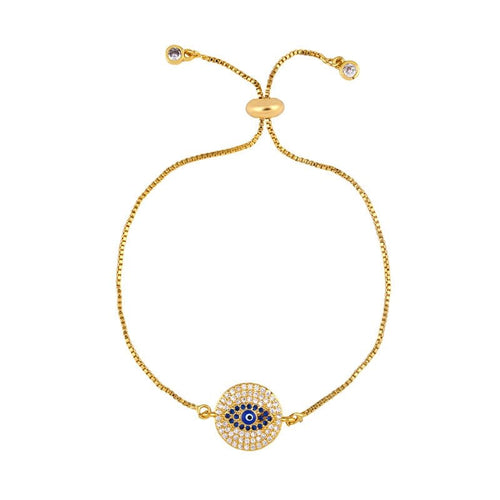 Creative Evil Eyes Design 14K Bracelet - Sweetheart Jewel