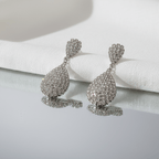 Dew Kiss Rhinestone Drop Earrings - Sweetheart Jewel