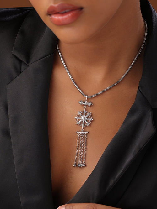 Dharma Wheel Balance Necklace - Sweetheart Jewel