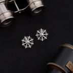 Dharma Wheel Stud Earrings - Sweetheart Jewel