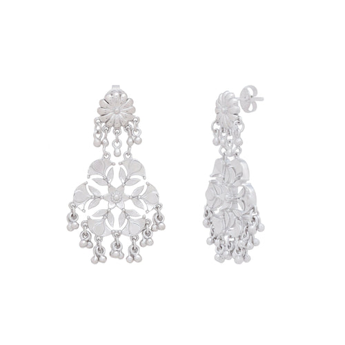 Divine Diya Blossom Chandelier Earrings - Sweetheart Jewel