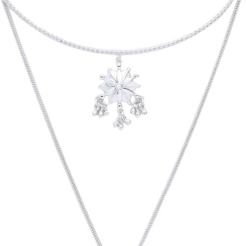 Divine Diya Blossom Necklace - Sweetheart Jewel