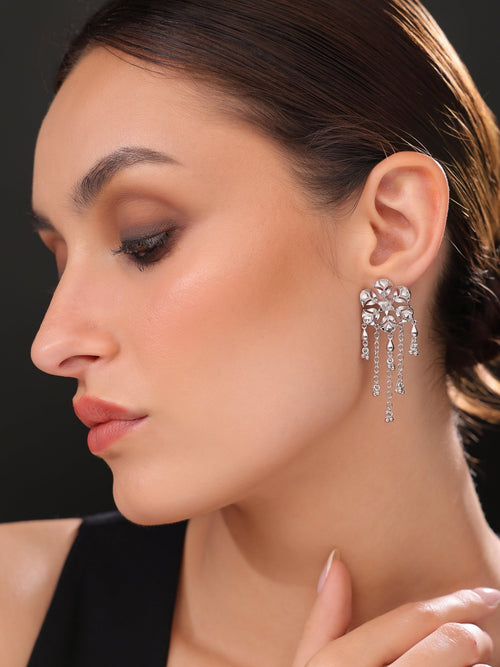 Divine Diya Chandelier Earrings - Sweetheart Jewel