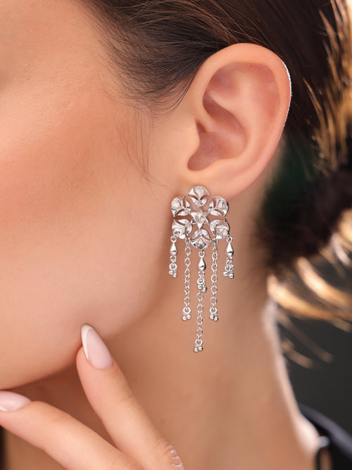 Divine Diya Chandelier Earrings - Sweetheart Jewel