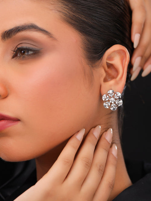 Divine Diya Stud Earrings - Sweetheart Jewel
