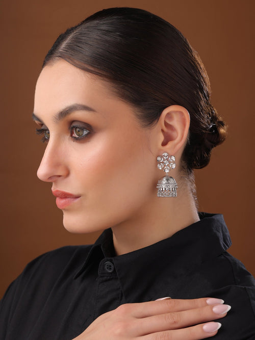 Diya Dreamcatcher Jhumka Earrings - Sweetheart Jewel