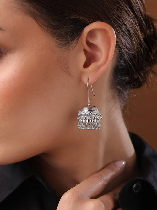 Dreamcatcher Jhumka Earrings - Sweetheart Jewel