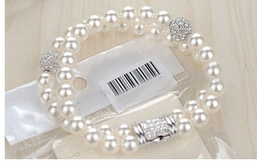 Dual Layer Pearl Bracelet - Sweetheart Jewel