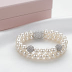 Dual Layer Pearl Bracelet - Sweetheart Jewel
