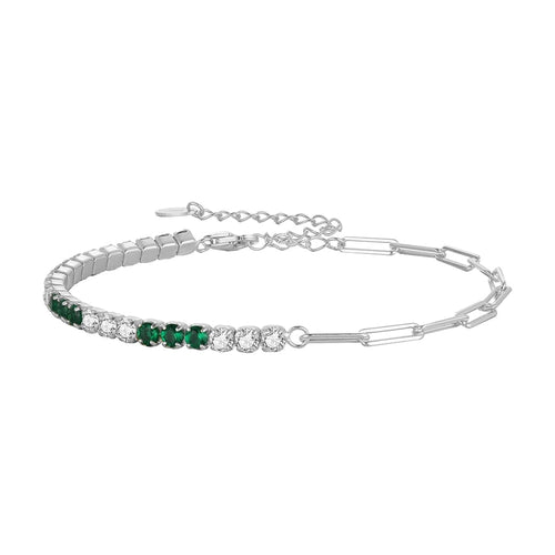 Elegant Charm Sterling Silver Bracelet - Sweetheart Jewel