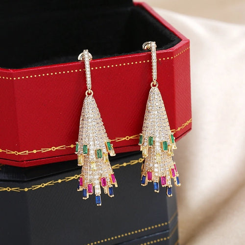 Elegant Ethnic Style Streetwear Tassel Drop Earrings - Sweetheart Jewel
