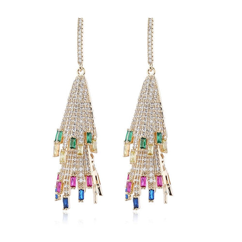 Elegant Ethnic Style Streetwear Tassel Drop Earrings - Sweetheart Jewel