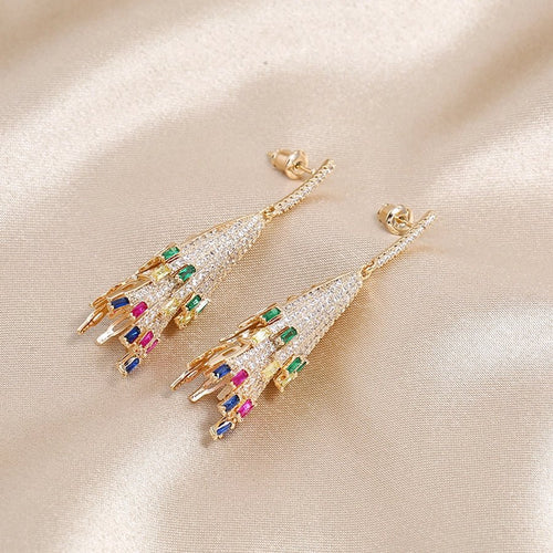 Elegant Ethnic Style Streetwear Tassel Drop Earrings - Sweetheart Jewel