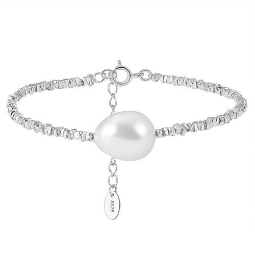 Elegant Freshwater Pearl Sterling Silver Bracelets - Sweetheart Jewel