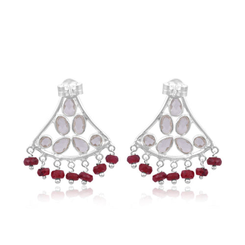 Eternal Flame Ruby Earrings - Sweetheart Jewel