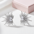 Feather Star 18k Earrings - Sweetheart Jewel