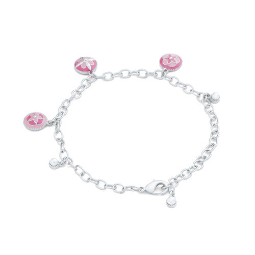 Floral Mosaic Charm Bracelet - Sweetheart Jewel