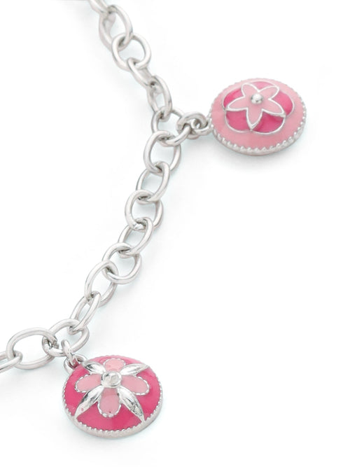 Floral Mosaic Charm Bracelet - Sweetheart Jewel