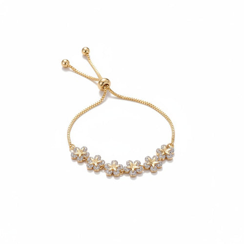 Flower Love Charm Bracelet - Sweetheart Jewel