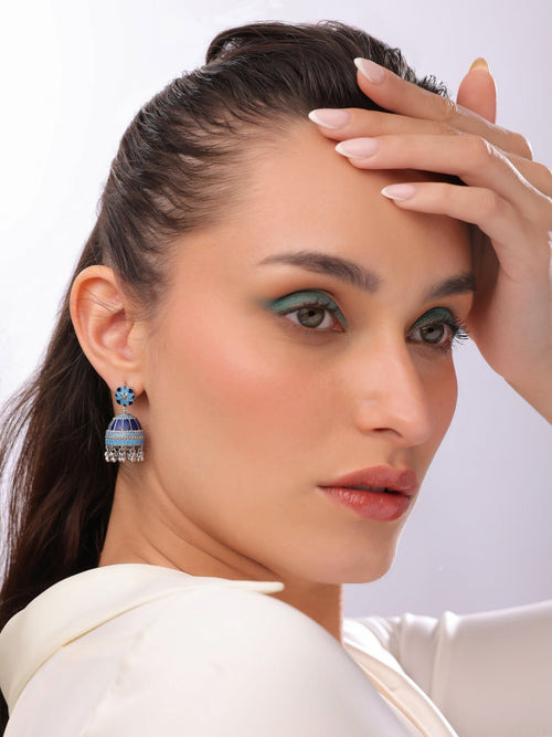 Fortress Filigree Jhumka Earrings - Sweetheart Jewel