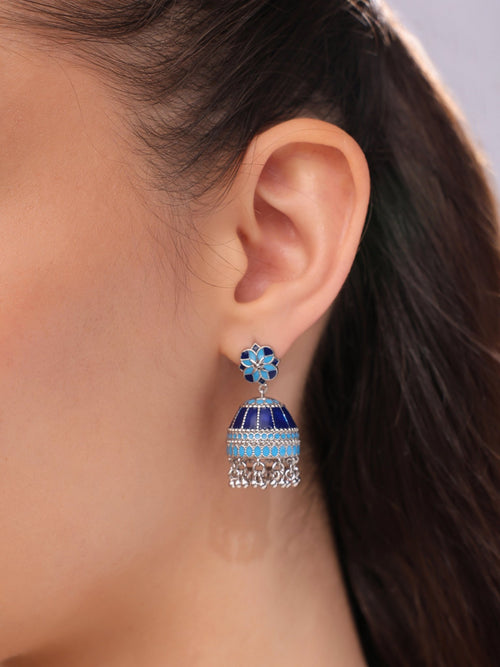 Fortress Filigree Jhumka Earrings - Sweetheart Jewel