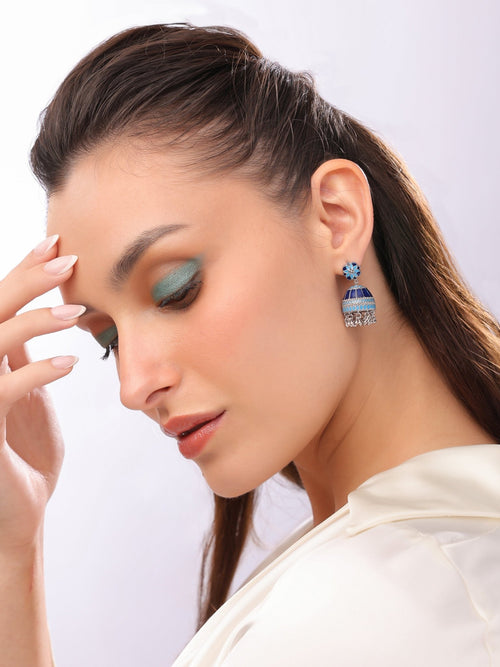 Fortress Filigree Jhumka Earrings - Sweetheart Jewel