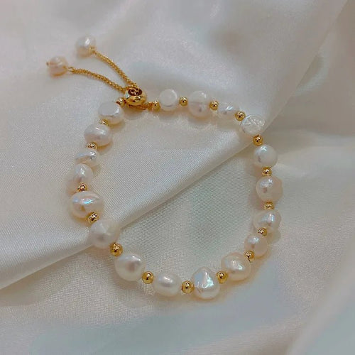 Freshwater Pearl Charming Bracelet - Sweetheart Jewel