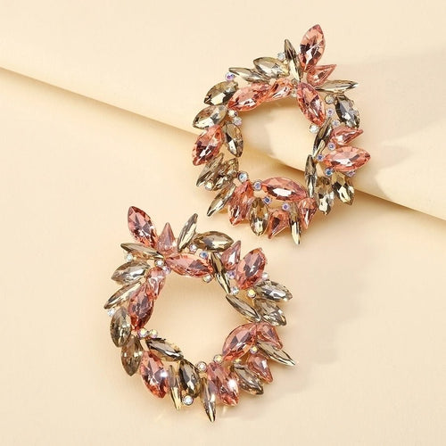 Glam Bridal Shiny Hoop Earrings - Sweetheart Jewel