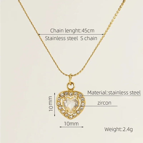 Glamours Girl Shine Necklace - Sweetheart Jewel