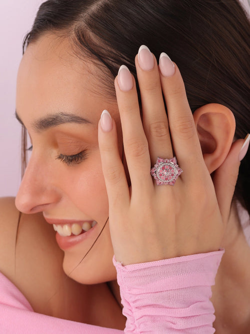 Gulabi Mahal Ring - Sweetheart Jewel