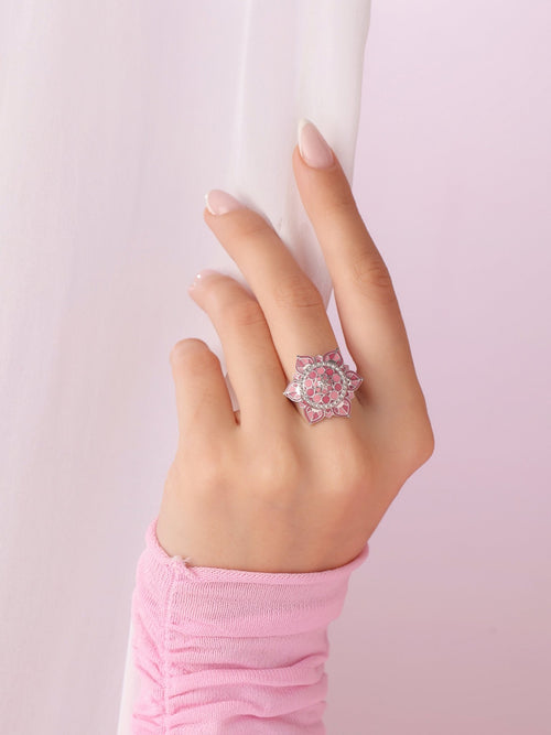 Gulabi Mahal Ring - Sweetheart Jewel