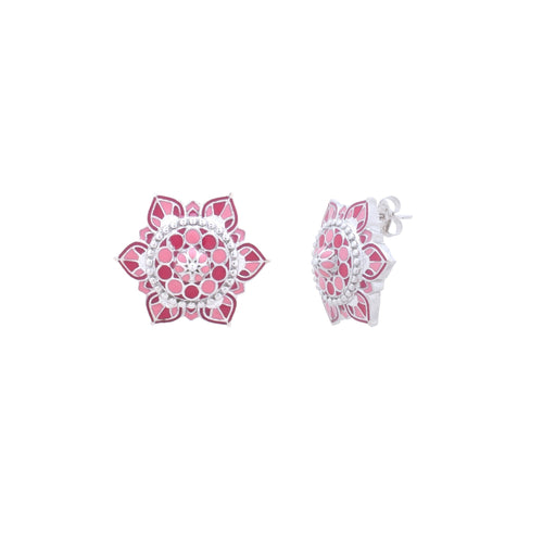 Gulabi Mahal Stud Earrings - Sweetheart Jewel