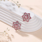 Gulabi Mahal Stud Earrings - Sweetheart Jewel