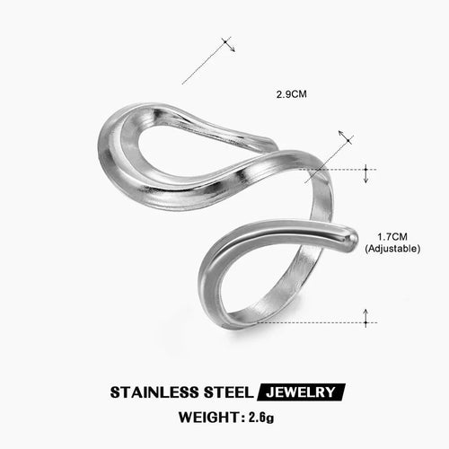 Hip - Hop Retro Open Rings - Sweetheart Jewel