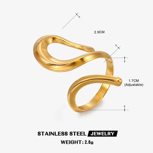 Hip - Hop Retro Open Rings - Sweetheart Jewel